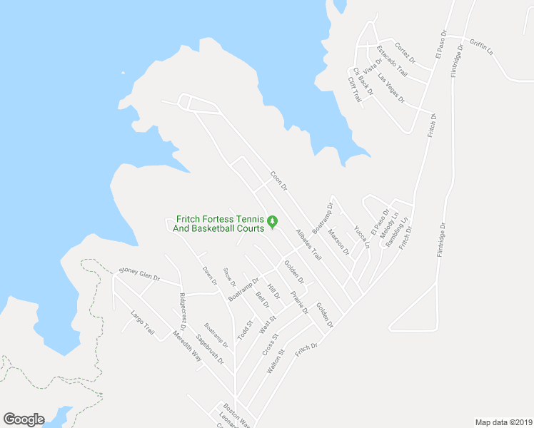 map of restaurants, bars, coffee shops, grocery stores, and more near Clubhouse Drive in Hutchinson County