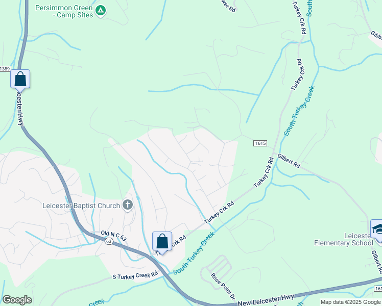 map of restaurants, bars, coffee shops, grocery stores, and more near 5 Shade Tree Lane in Leicester