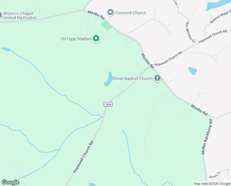 map of restaurants, bars, coffee shops, grocery stores, and more near 839 Hopewell Church Road in Catawba