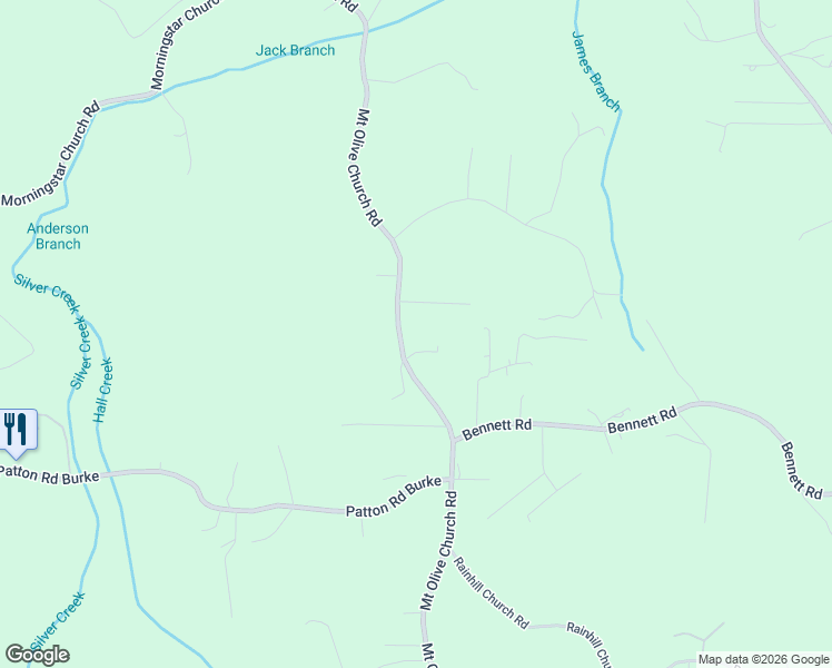 map of restaurants, bars, coffee shops, grocery stores, and more near 5251 Mount Olive Church Road in Morganton