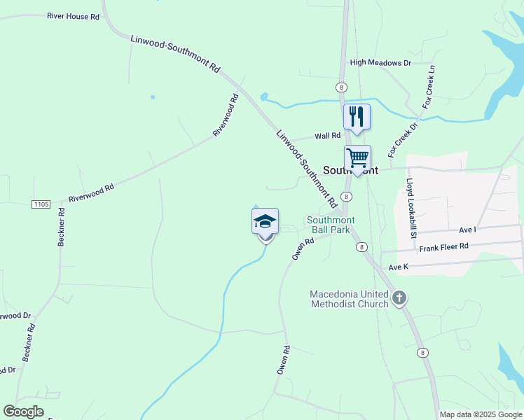 map of restaurants, bars, coffee shops, grocery stores, and more near Cow Pasture Lane in Lexington
