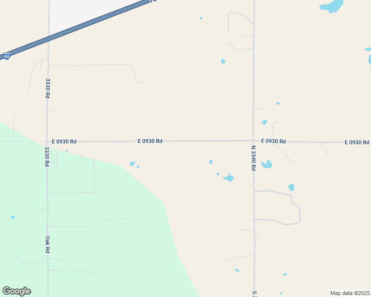map of restaurants, bars, coffee shops, grocery stores, and more near 333681 East 930 Road in Wellston
