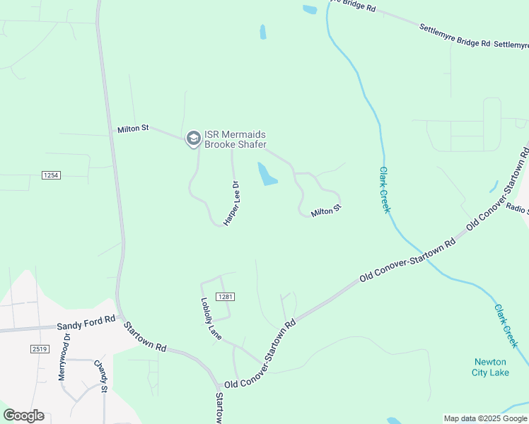 map of restaurants, bars, coffee shops, grocery stores, and more near 1208 Harper Lee Drive in Newton