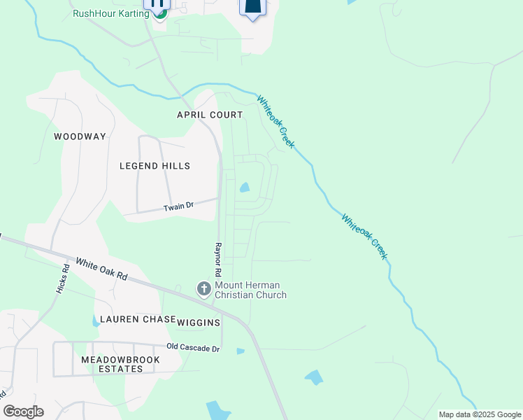 map of restaurants, bars, coffee shops, grocery stores, and more near in Garner