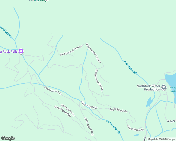 map of restaurants, bars, coffee shops, grocery stores, and more near 21 Winding Poplar Road in Black Mountain