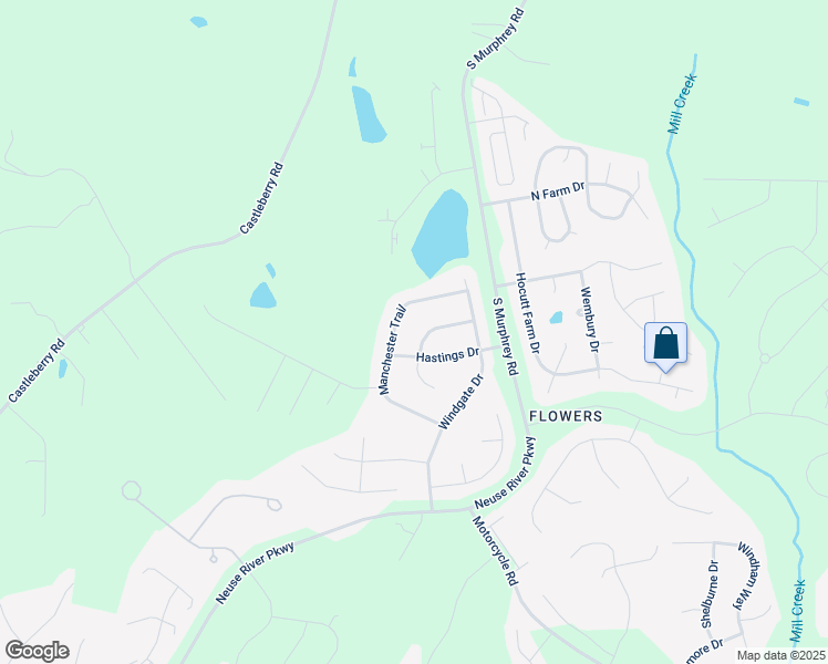 map of restaurants, bars, coffee shops, grocery stores, and more near 124 Worthington Court in Clayton