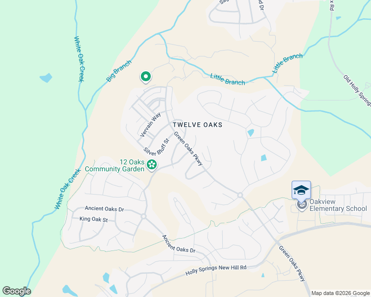 map of restaurants, bars, coffee shops, grocery stores, and more near 101 Synandra Lane in Holly Springs