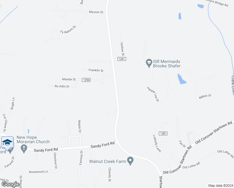 map of restaurants, bars, coffee shops, grocery stores, and more near 3024 Startown Road in Newton