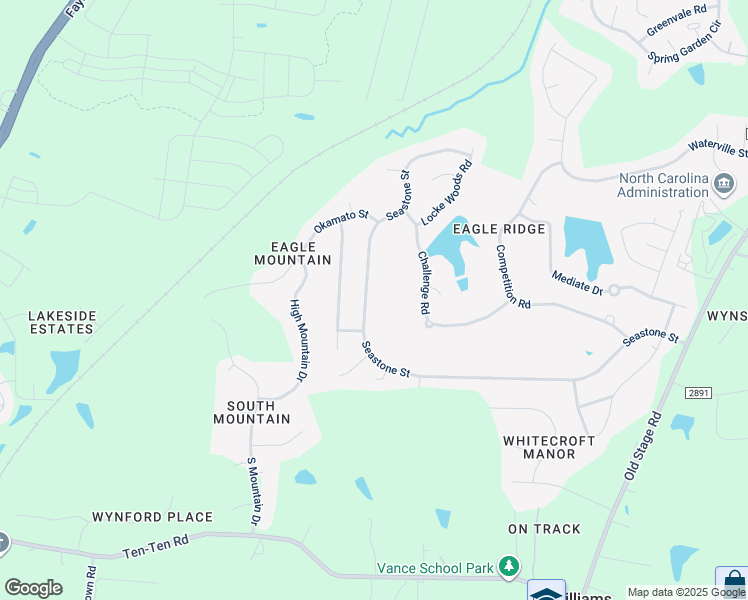 map of restaurants, bars, coffee shops, grocery stores, and more near 696 Seastone Street in Raleigh