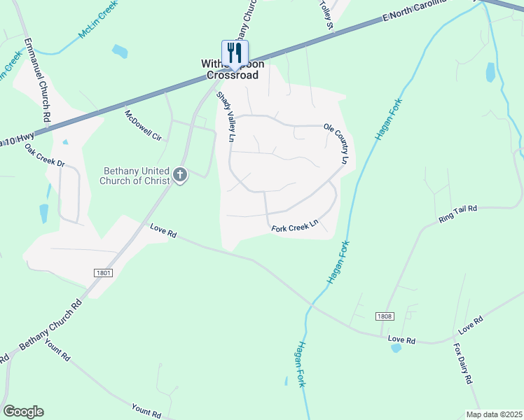 map of restaurants, bars, coffee shops, grocery stores, and more near 3595 Ole Country Lane in Claremont