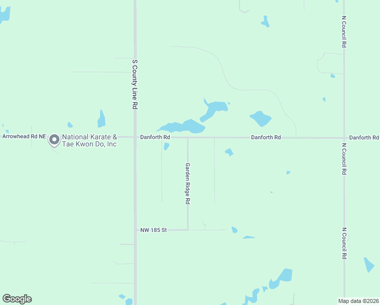map of restaurants, bars, coffee shops, grocery stores, and more near 19101 Garden Ridge Road in Edmond