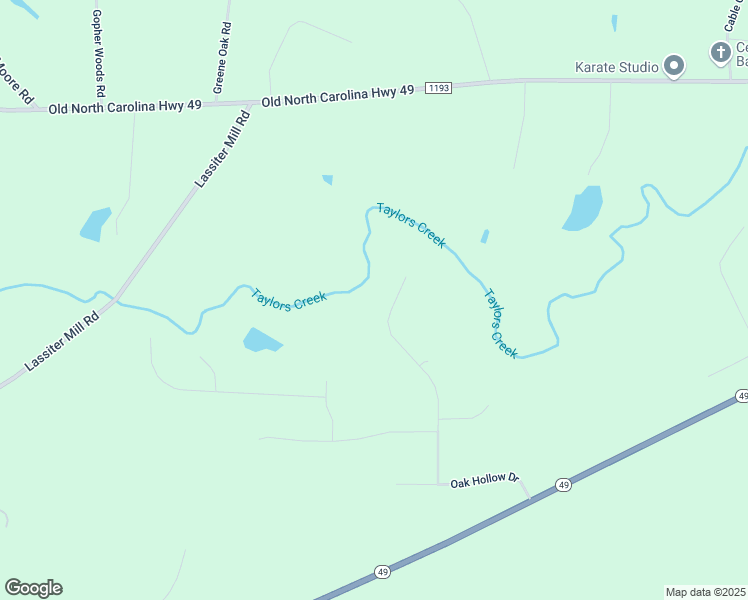 map of restaurants, bars, coffee shops, grocery stores, and more near 1746 Taylors Creek Drive in Asheboro