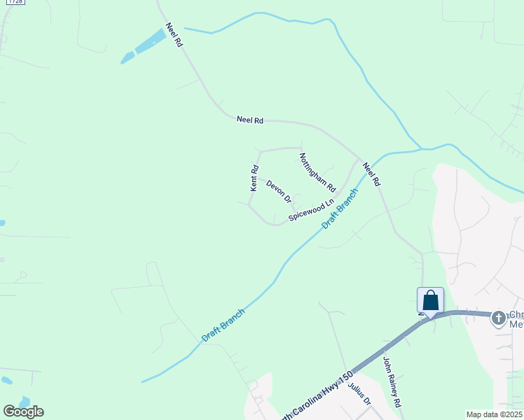 map of restaurants, bars, coffee shops, grocery stores, and more near 350 Spicewood Lane in Salisbury