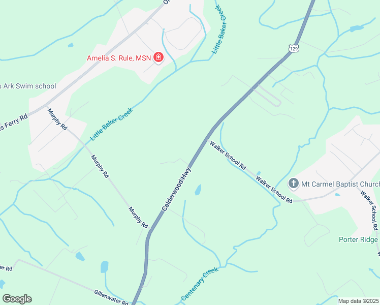 map of restaurants, bars, coffee shops, grocery stores, and more near 1119 Calderwood Highway in Maryville