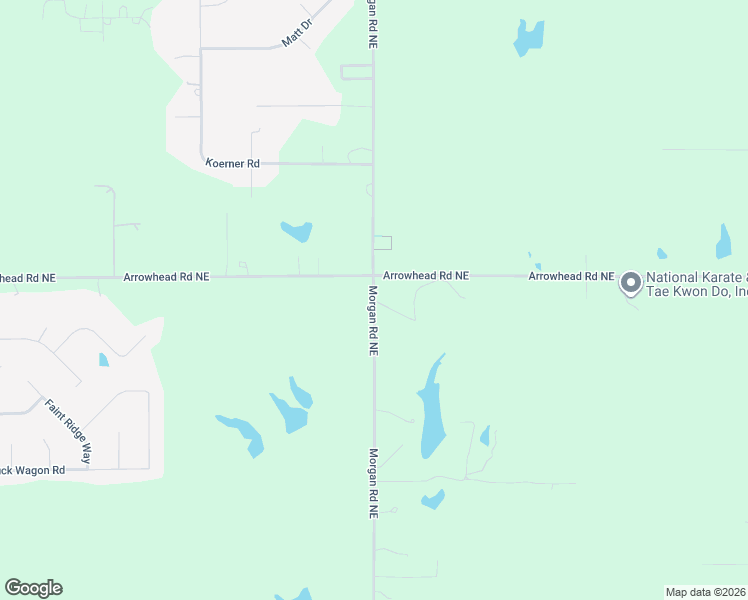 map of restaurants, bars, coffee shops, grocery stores, and more near 3105 Morgan Road Northeast in Piedmont