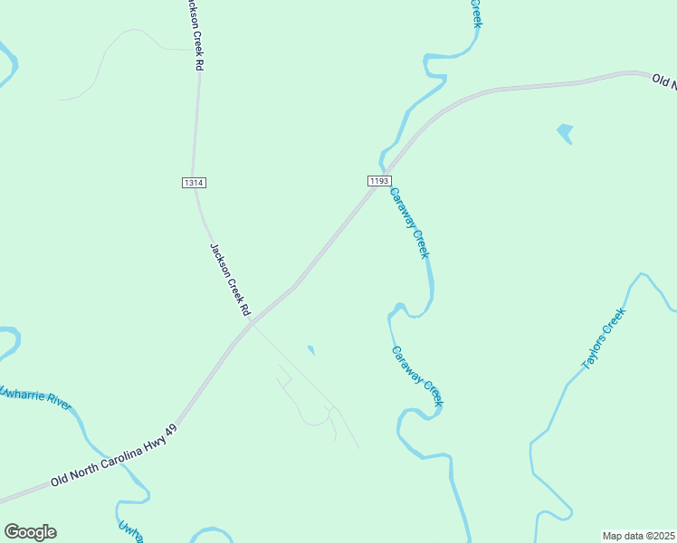 map of restaurants, bars, coffee shops, grocery stores, and more near State Highway 49 in Asheboro