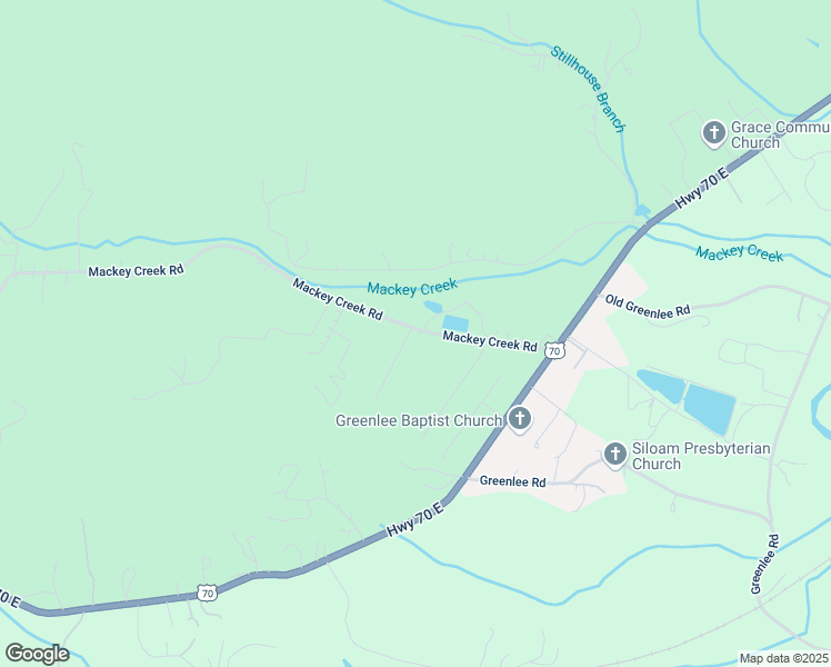 map of restaurants, bars, coffee shops, grocery stores, and more near 17 Brookfield Lane in Old Fort