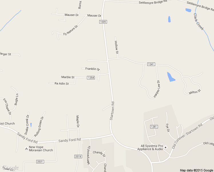map of restaurants, bars, coffee shops, grocery stores, and more near 3005 Startown Road in Newton