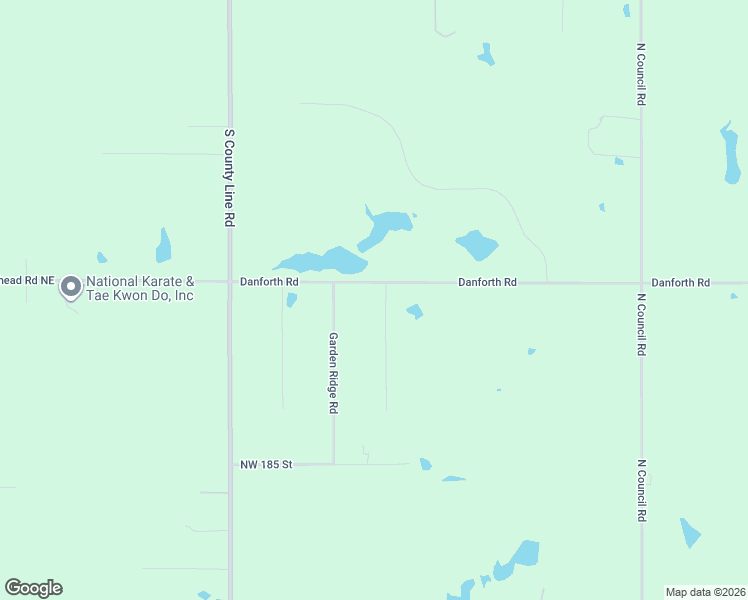 map of restaurants, bars, coffee shops, grocery stores, and more near 19201 Aerial Road in Edmond