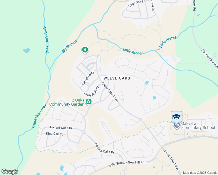 map of restaurants, bars, coffee shops, grocery stores, and more near 101 Synandra Lane in Holly Springs