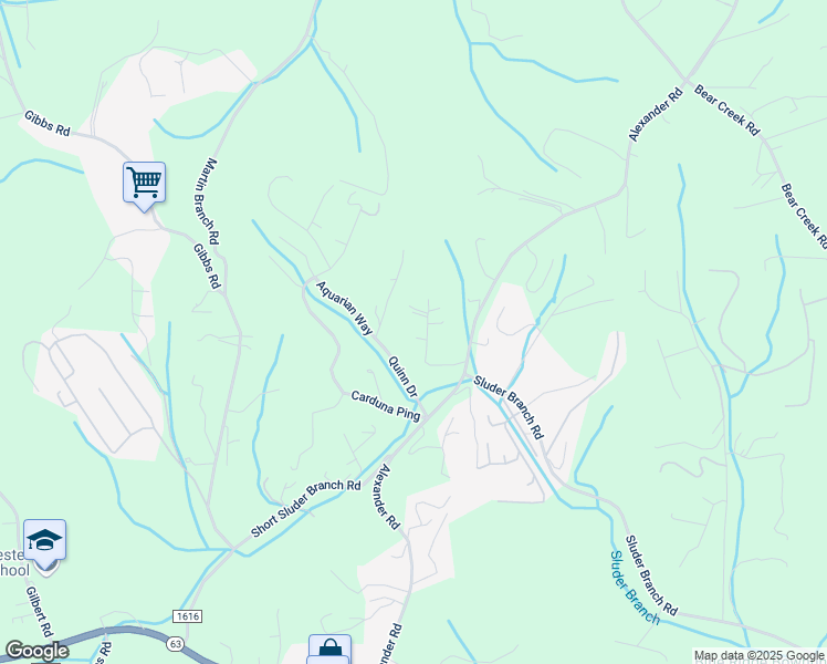 map of restaurants, bars, coffee shops, grocery stores, and more near 32 Serenity Lane in Leicester