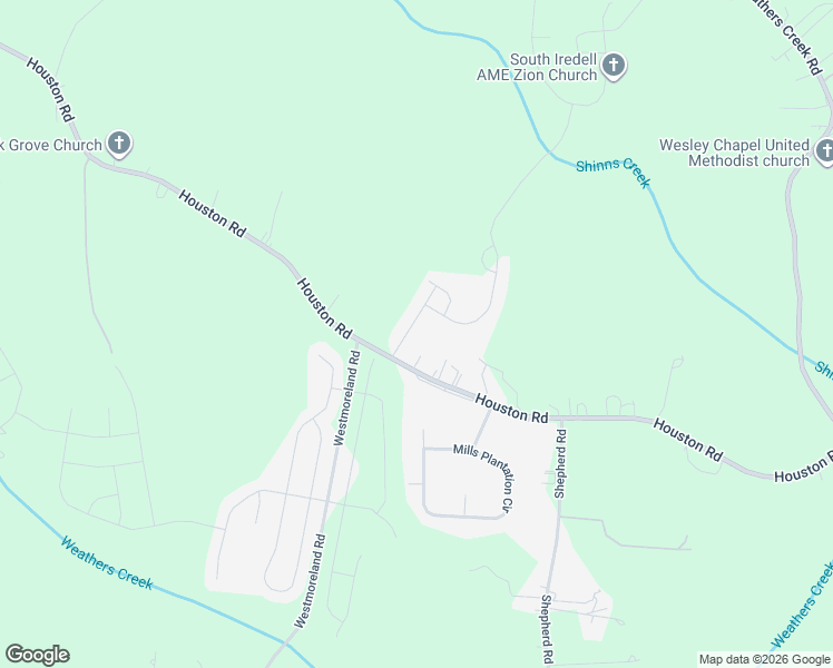 map of restaurants, bars, coffee shops, grocery stores, and more near 118 Round Rock Road in Troutman