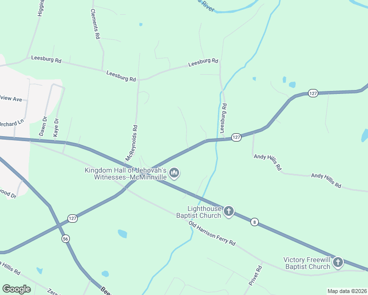 map of restaurants, bars, coffee shops, grocery stores, and more near 3847 Shellsford Road in McMinnville