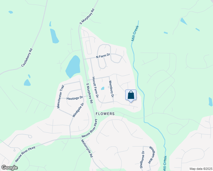 map of restaurants, bars, coffee shops, grocery stores, and more near 24 Box Grove Court in Clayton