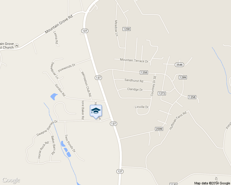 map of restaurants, bars, coffee shops, grocery stores, and more near 1303 Homestead Dr in Hickory