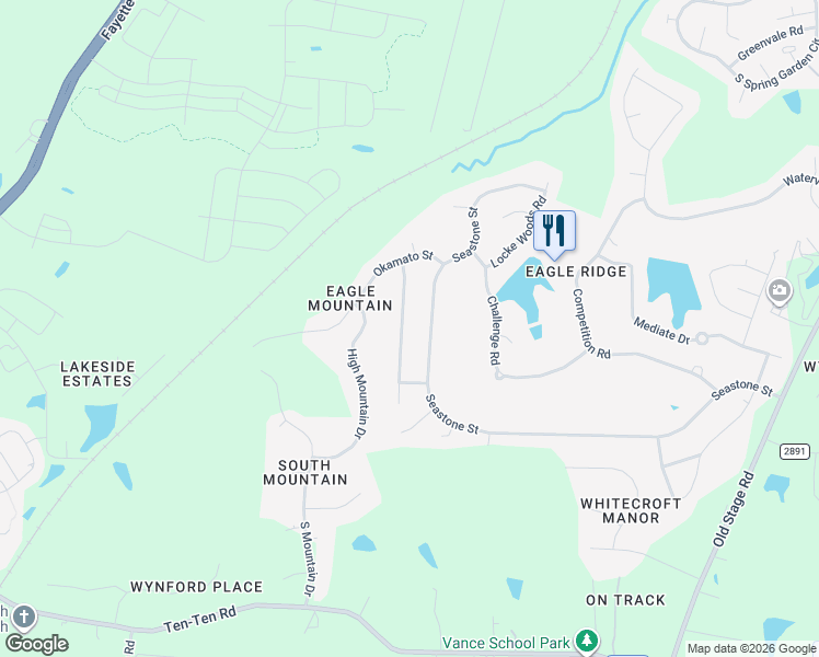 map of restaurants, bars, coffee shops, grocery stores, and more near 188 Mickleson Ridge Drive in Raleigh