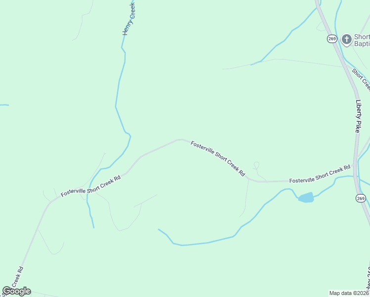 map of restaurants, bars, coffee shops, grocery stores, and more near 3293 Fosterville Short Creek Road in Christiana