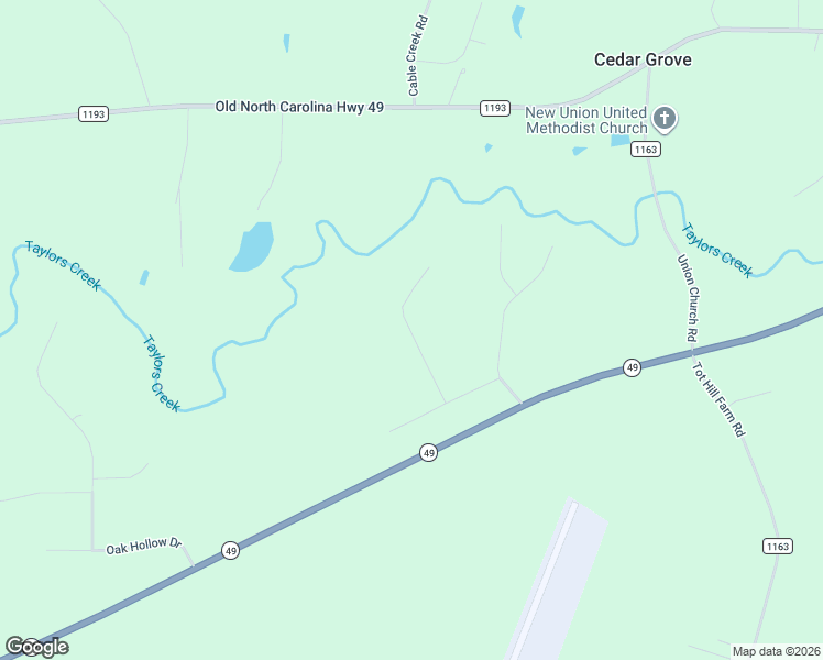 map of restaurants, bars, coffee shops, grocery stores, and more near 1501 Allen Court in Asheboro