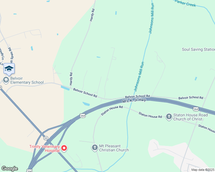 map of restaurants, bars, coffee shops, grocery stores, and more near 744 Olivia Drive in Greenville