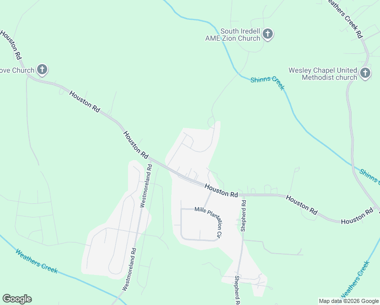 map of restaurants, bars, coffee shops, grocery stores, and more near 118 Round Rock Road in Troutman