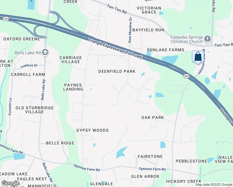 map of restaurants, bars, coffee shops, grocery stores, and more near 5504 Doemont Drive in Apex