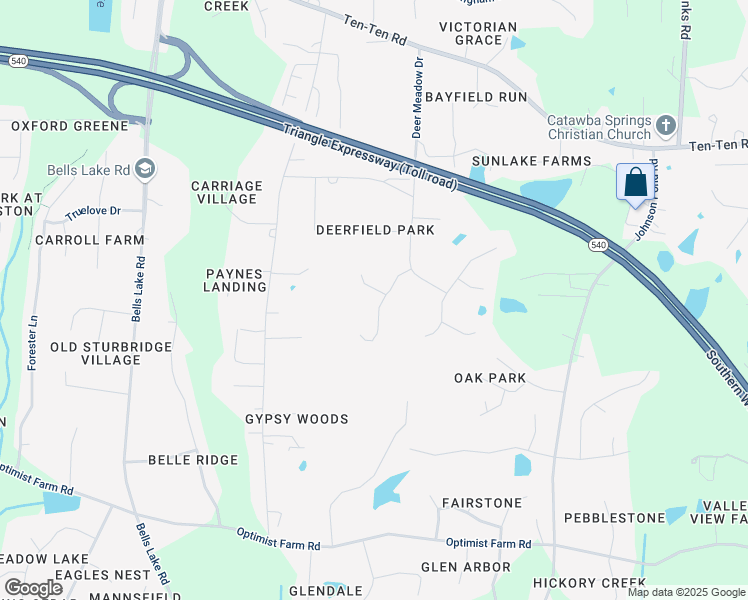 map of restaurants, bars, coffee shops, grocery stores, and more near 5504 Doemont Drive in Apex