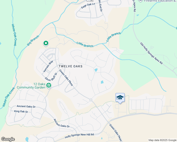 map of restaurants, bars, coffee shops, grocery stores, and more near in Holly Springs