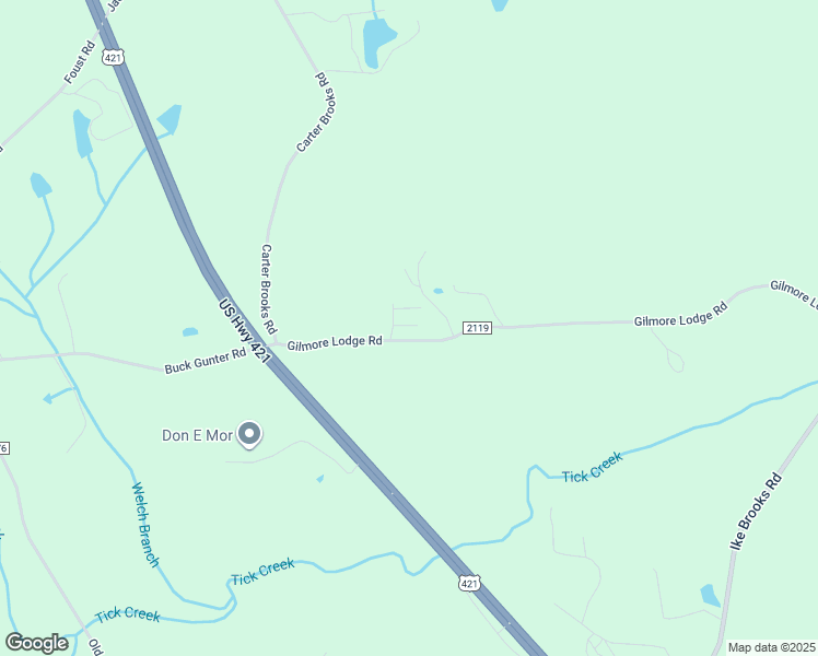 map of restaurants, bars, coffee shops, grocery stores, and more near 34 Angel Drive in Siler City