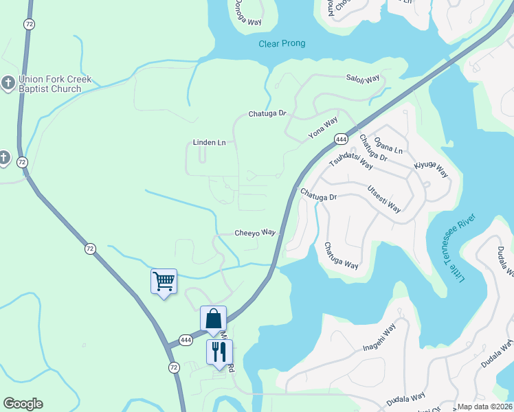 map of restaurants, bars, coffee shops, grocery stores, and more near 158 Cheeyo Way in Loudon