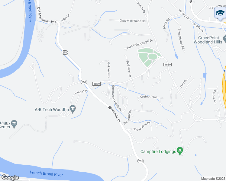 map of restaurants, bars, coffee shops, grocery stores, and more near 12 Greenwood Fields Drive in Asheville