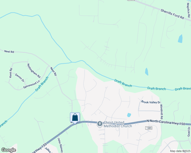 map of restaurants, bars, coffee shops, grocery stores, and more near 185 Waterford Drive in Salisbury