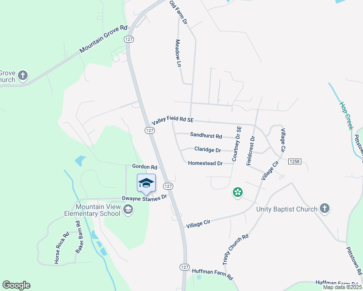 map of restaurants, bars, coffee shops, grocery stores, and more near 1303 Homestead Dr in Hickory