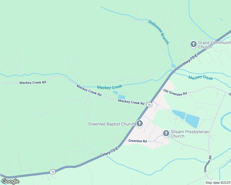 map of restaurants, bars, coffee shops, grocery stores, and more near 17 Brookfield Lane in Old Fort