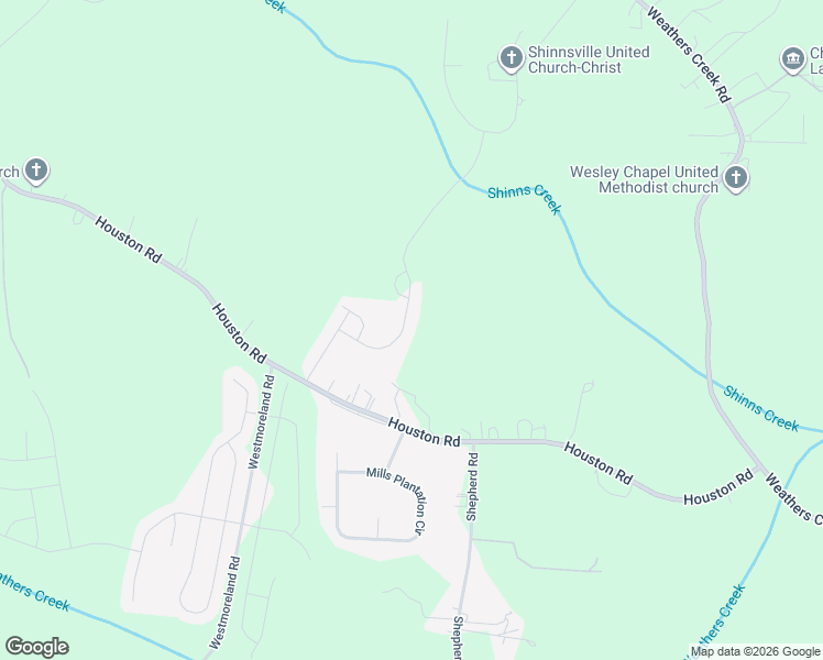 map of restaurants, bars, coffee shops, grocery stores, and more near Sugar Hill Road in Troutman
