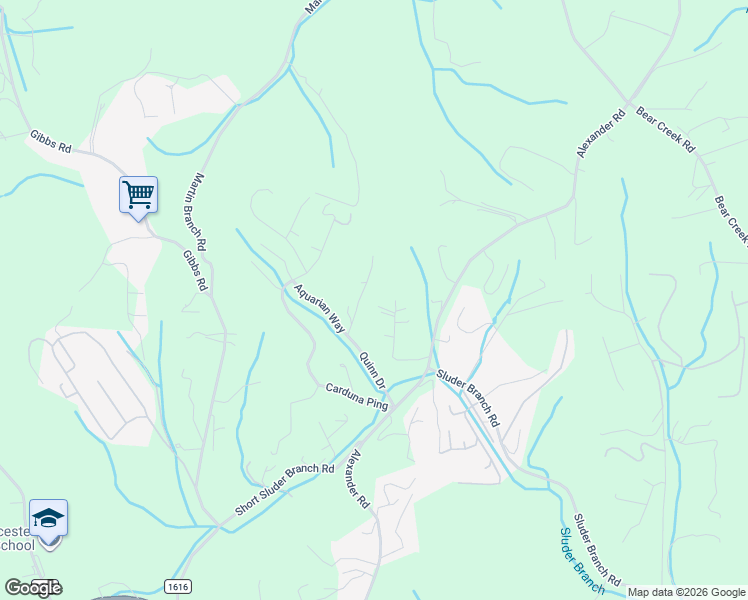 map of restaurants, bars, coffee shops, grocery stores, and more near 44 Serenity Lane in Leicester