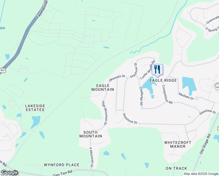 map of restaurants, bars, coffee shops, grocery stores, and more near 216 Okamato Street in Raleigh