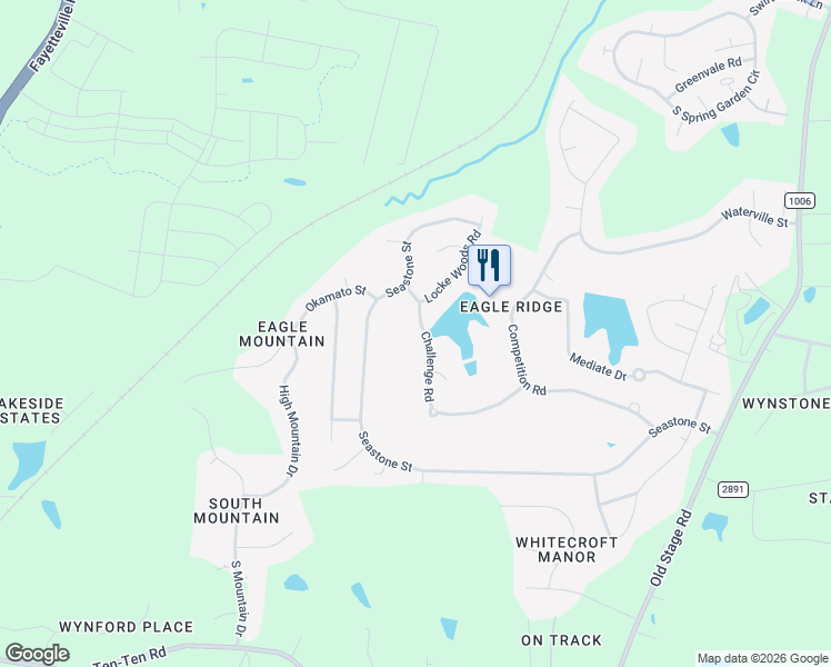 map of restaurants, bars, coffee shops, grocery stores, and more near 401 Challenge Road in Raleigh