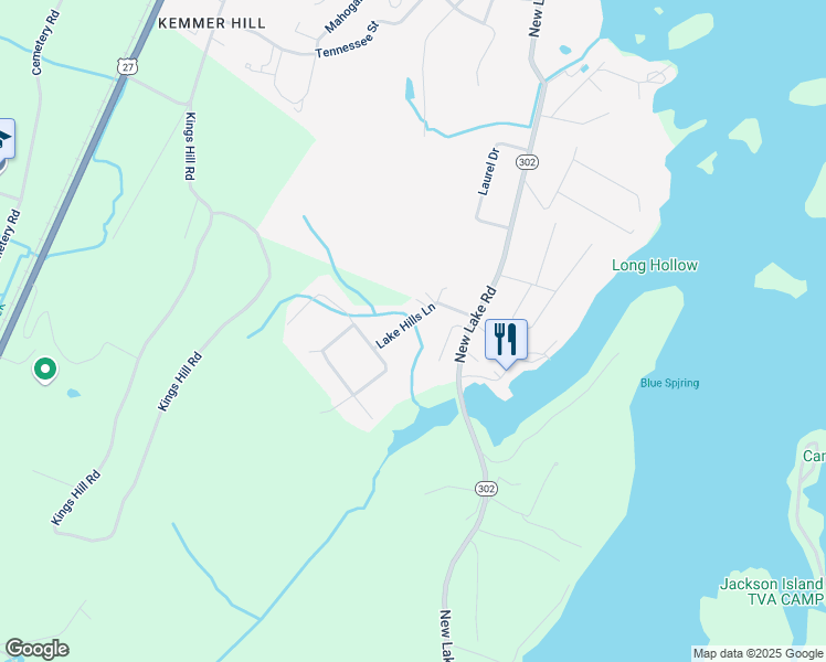 map of restaurants, bars, coffee shops, grocery stores, and more near 261 Lake Hills Lane in Spring City