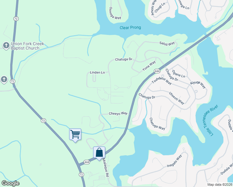 map of restaurants, bars, coffee shops, grocery stores, and more near 219 Yona Trce in Loudon
