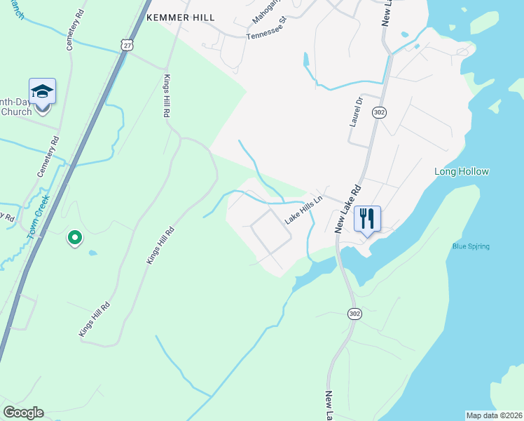 map of restaurants, bars, coffee shops, grocery stores, and more near 190 Lake Hills Circle in Spring City